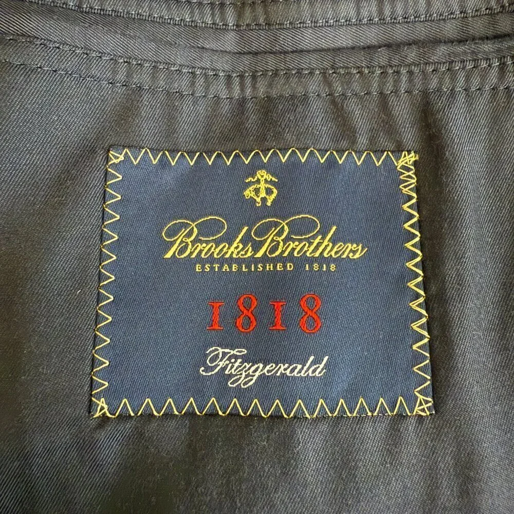 Brooks Brothers Fitzgerald Wool Sport Coat Dinner Jacket Blazer Men's 42L Blue